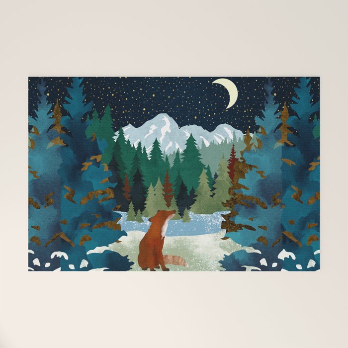 Winter Fox Vista Welcome Mat Gallery Image 1