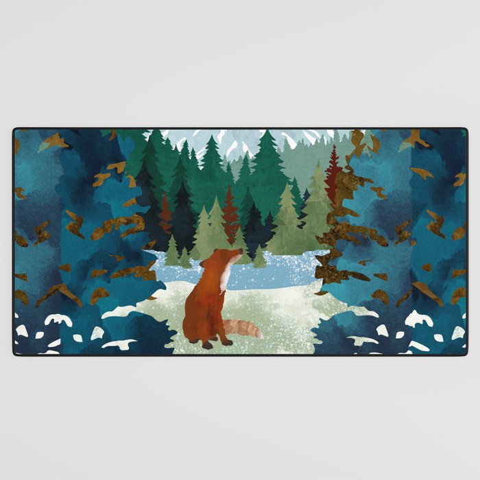 Winter Fox Vista Desk Mat Gallery Image 3