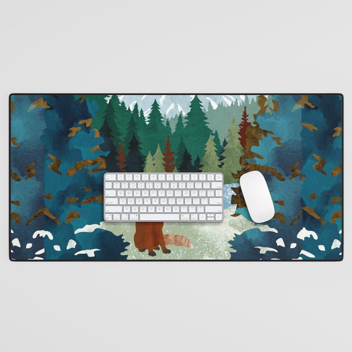 Winter Fox Vista Desk Mat Gallery Image 1