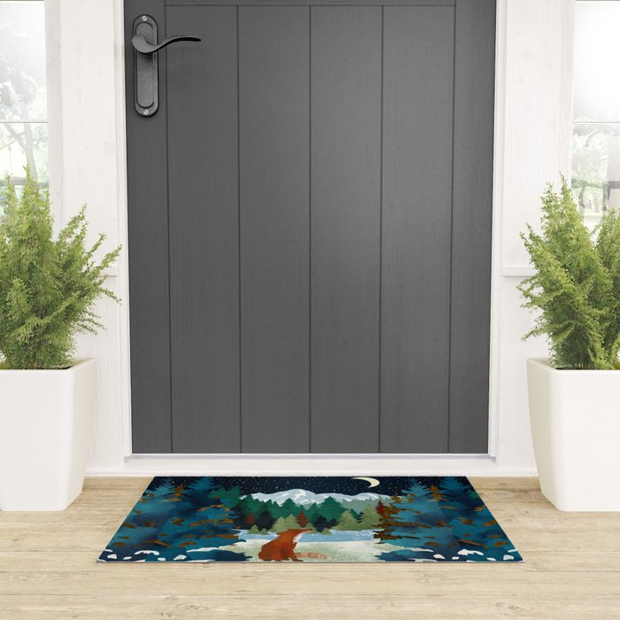 Winter Fox Vista Welcome Mat Gallery Image 3