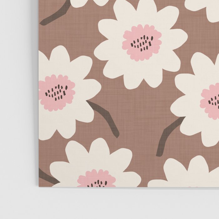 Flower field - mocha pink Poster Gallery Image 3