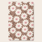 Flower field - mocha pink Cutting Board Gallery Image 1