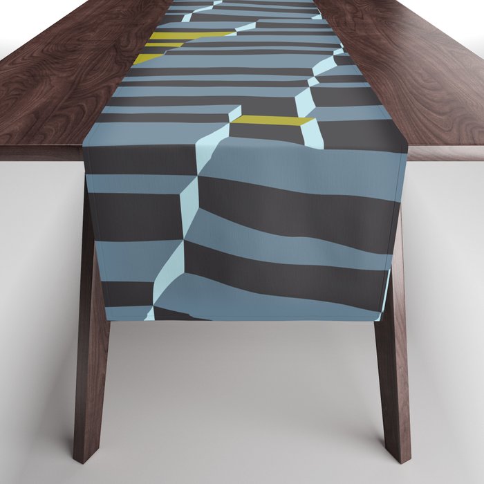 City life always up moonless night Table Runner Gallery Image 1
