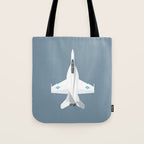 F-18 Super Hornet Jet Aircraft - Slate Tote Bag Gallery Image 1