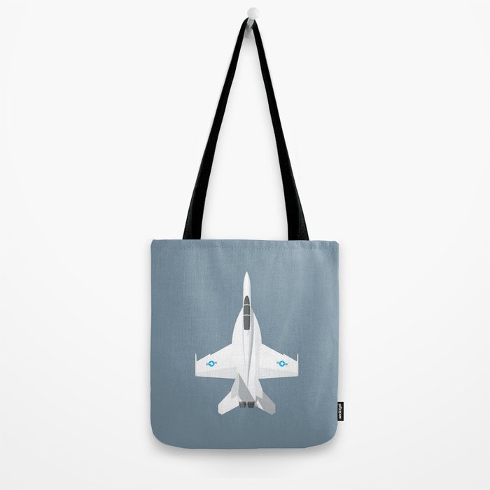 F-18 Super Hornet Jet Aircraft - Slate Tote Bag Gallery Image 2