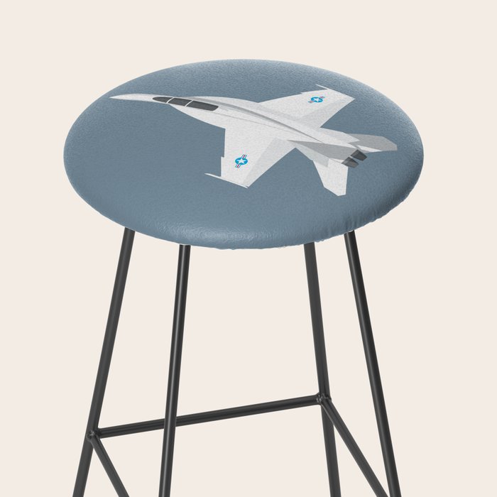 F-18 Super Hornet Jet Aircraft - Slate Stool Gallery Image 2