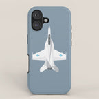 F-18 Super Hornet Jet Aircraft - Slate iPhone Case Gallery Image 1