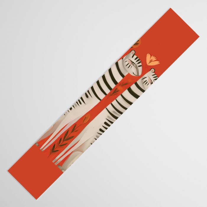 Striped Cat Pair Table Runner Gallery Image 3