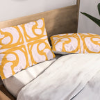 Abstract in Yellow and Cream Pillow Sham Gallery Image 2