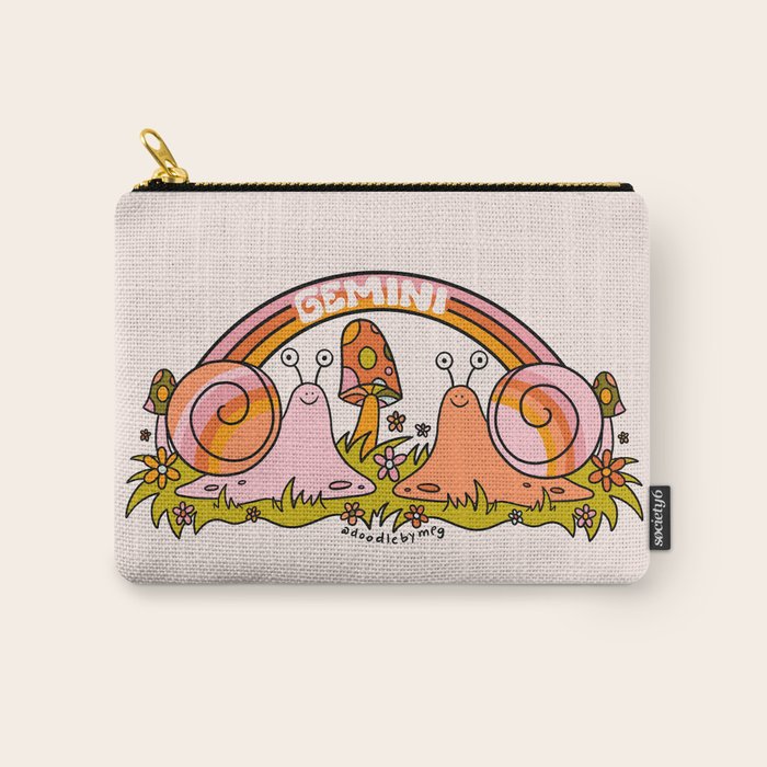 Gemini Snail Carry All Pouch Gallery Image 1