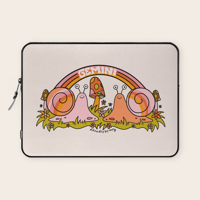 Gemini Snail Laptop Sleeve Gallery Image 1