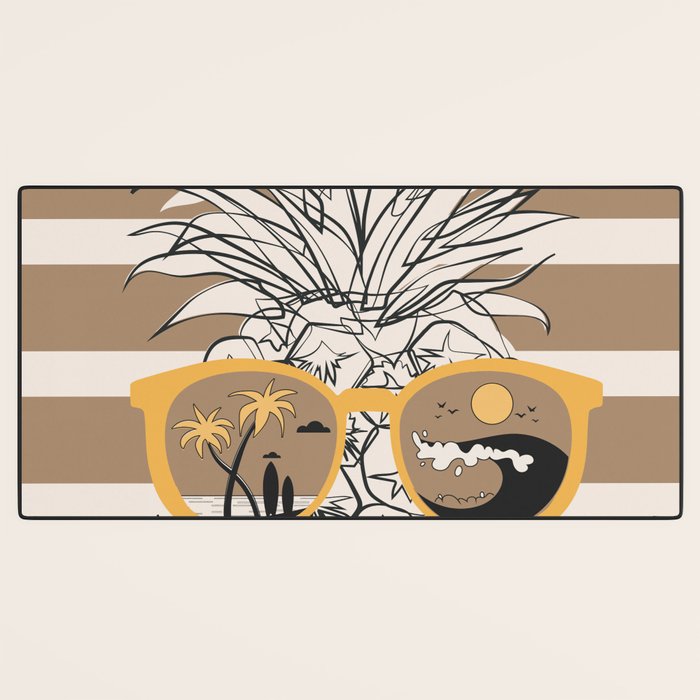 Pineapple Dreams 4 Desk Mat Gallery Image 3