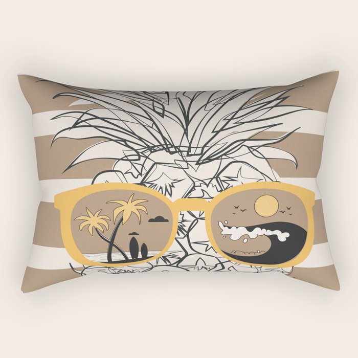 Pineapple Dreams 4 Rectangular Pillow Gallery Image 1