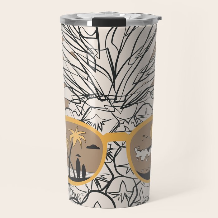 Pineapple Dreams 4 Travel Mug Gallery Image 1