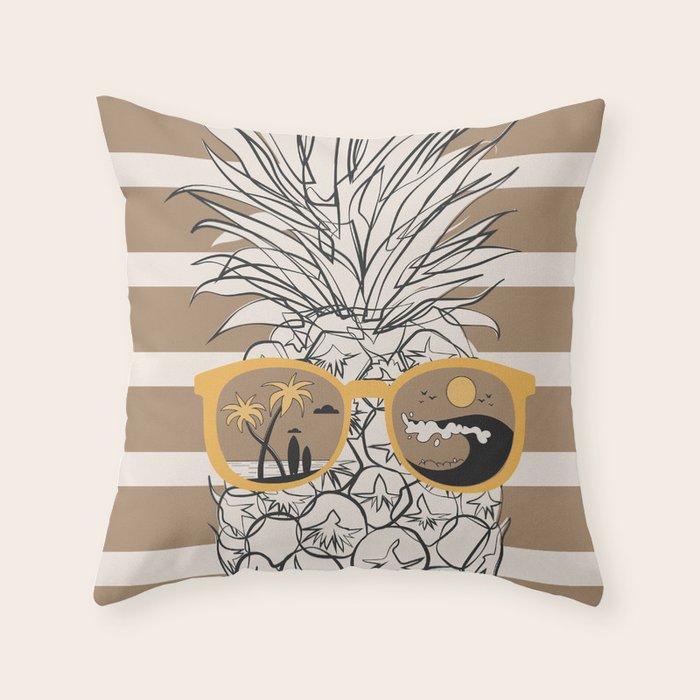 Pineapple Dreams 4 Throw Pillow Gallery Image 6