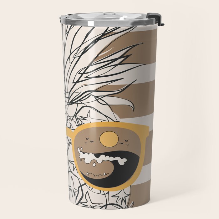 Pineapple Dreams 4 Travel Mug Gallery Image 2