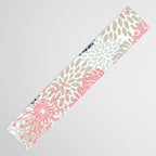 Floral Mixed Blooms, Blush Pink, Navy Blue, Gray, Beige Table Runner Gallery Image 3