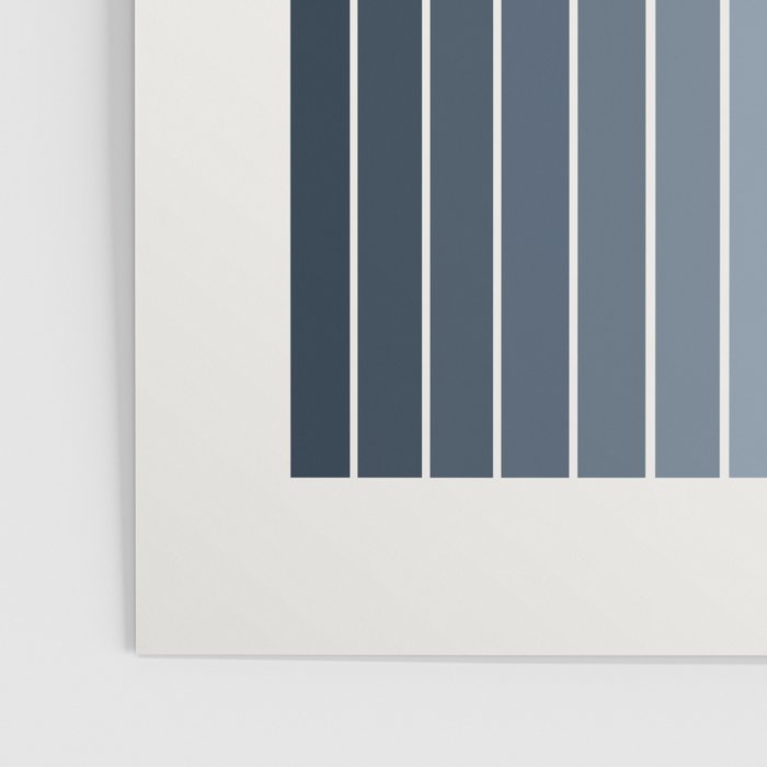 Gradient Arch II Natural Blue Mid Century Modern Rainbow Poster Gallery Image 3