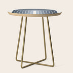Gradient Arch II Natural Blue Mid Century Modern Rainbow Side Table Gallery Image 1