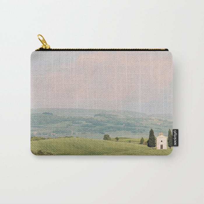 San Quirico d'Orcia, Fine Art Travel Photography Print, Tuscany Italy Carry All Pouch Gallery Image 1