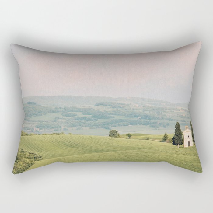 San Quirico d'Orcia, Fine Art Travel Photography Print, Tuscany Italy Rectangular Pillow Gallery Image 2