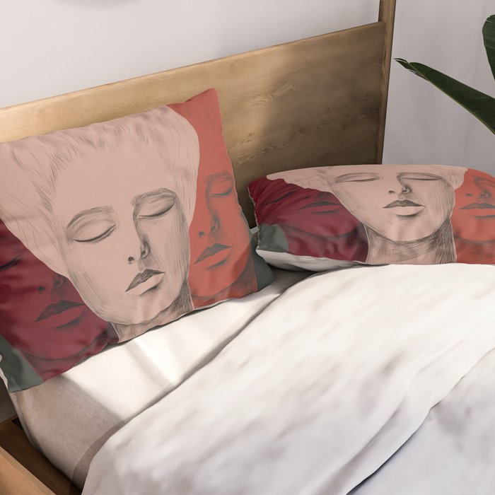 Three Heads Pillow Sham Gallery Image 2