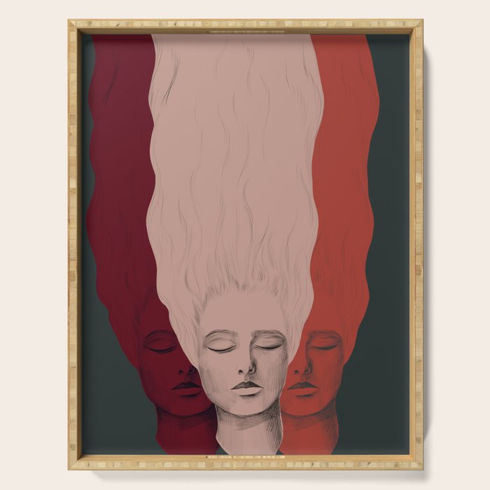 Three Heads Serving Tray Gallery Image 1