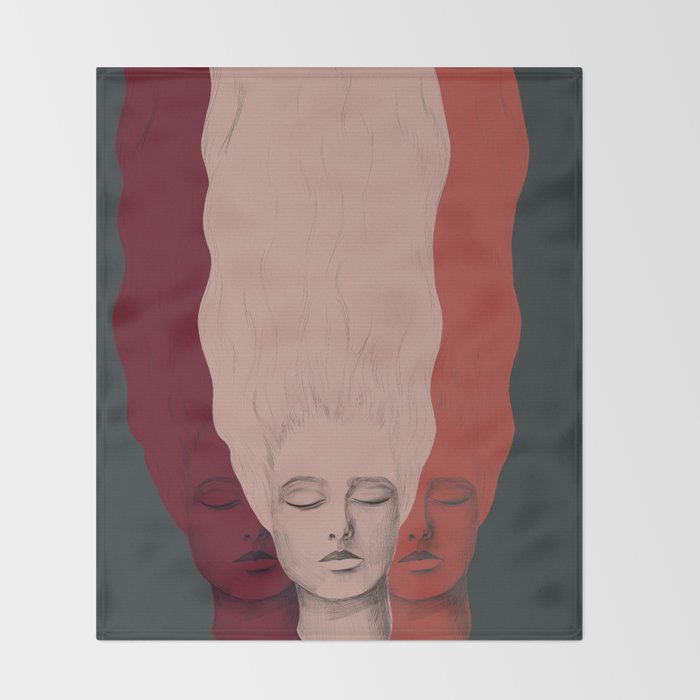 Three Heads Throw Blanket Gallery Image 2