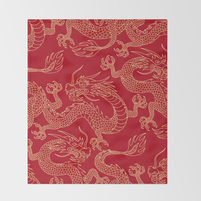 Chinese New Year Throw Blanket Gallery Image 2