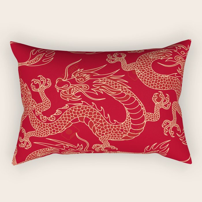 Chinese New Year Rectangular Pillow Gallery Image 1