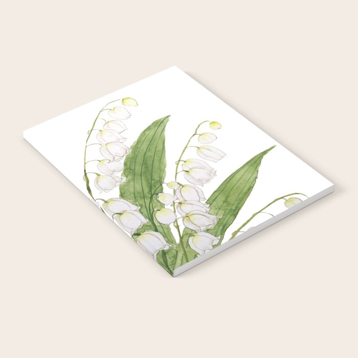 white lily of valley Notebook Gallery Image 2