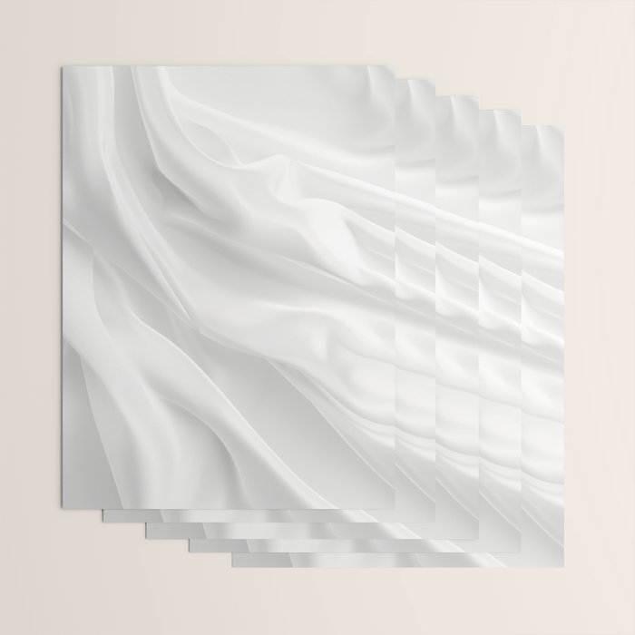Silk Sensation Subtle White Surface Wrapping Paper Gallery Image 3