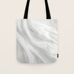 Silk Sensation Subtle White Surface Tote Bag Gallery Image 1