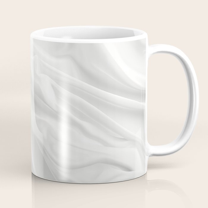Silk Sensation Subtle White Surface Coffee Mug Gallery Image 1