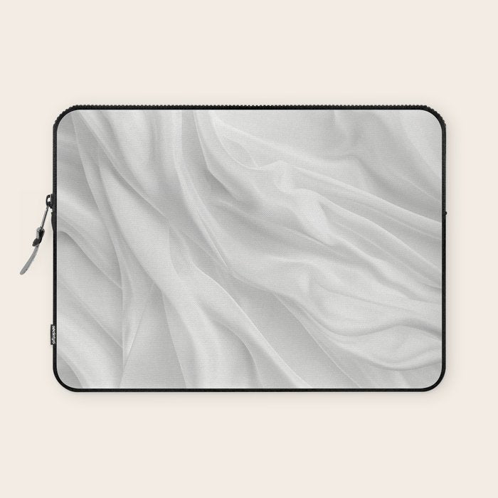 Silk Sensation Subtle White Surface Laptop Sleeve Gallery Image 1