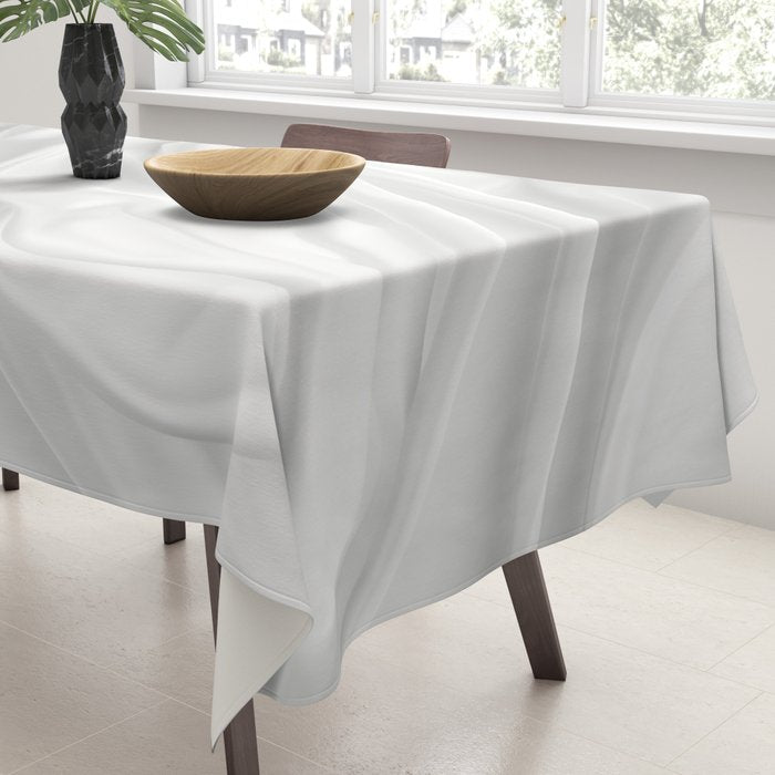 Silk Sensation Subtle White Surface Tablecloth Gallery Image 3