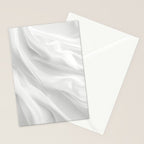 Silk Sensation Subtle White Surface Stationery Card Gallery Image 2