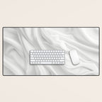 Silk Sensation Subtle White Surface Desk Mat Gallery Image 1
