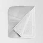 Silk Sensation Subtle White Surface Throw Blanket Gallery Image 3