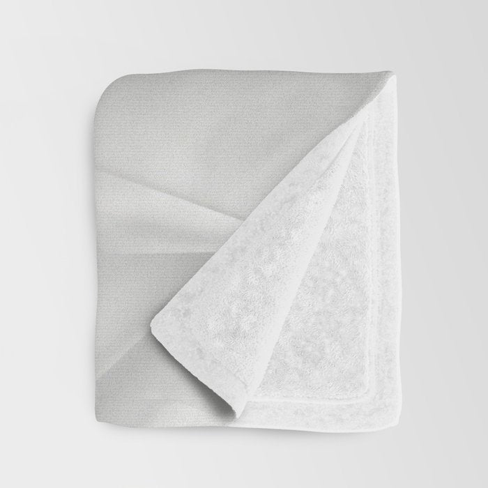 Silk Sensation Subtle White Surface Throw Blanket Gallery Image 3