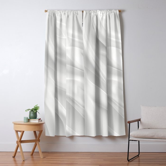 Silk Sensation Subtle White Surface Window Curtain Gallery Image 5