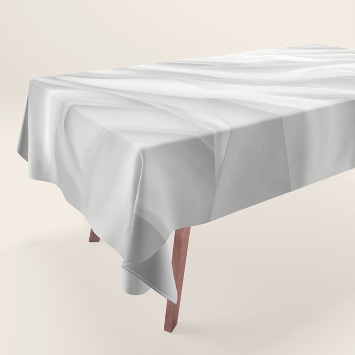 Silk Sensation Subtle White Surface Tablecloth Gallery Image 1