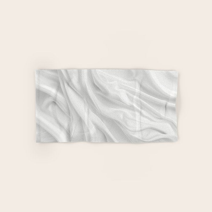 Silk Sensation Subtle White Surface Bath Towel Gallery Image 1