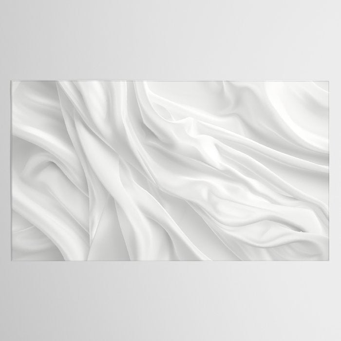Silk Sensation Subtle White Surface Tablecloth Gallery Image 2