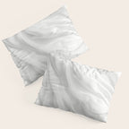Silk Sensation Subtle White Surface Pillow Sham Gallery Image 3