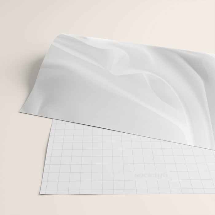Silk Sensation Subtle White Surface Wrapping Paper Gallery Image 2
