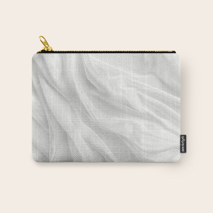Silk Sensation Subtle White Surface Carry All Pouch Gallery Image 1