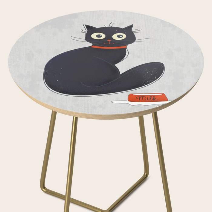 Black Silly Cat  Side Table Gallery Image 2