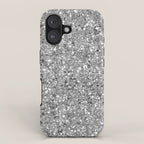 Glitters and Glitz Silver  iPhone Case Gallery Image 1