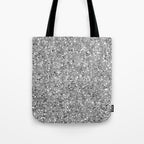 Glitters and Glitz Silver  Tote Bag Gallery Image 1